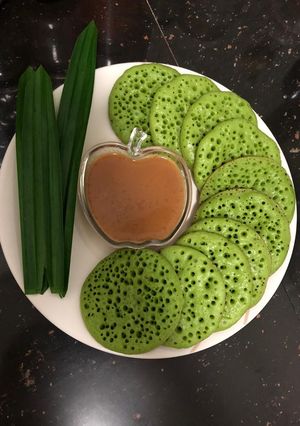Foto resep Surabi pandan kinca