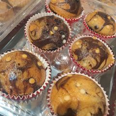 Eggless Choco chip muffins A picture of Eggless Choco chip muffins.