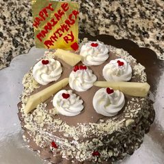 Eggless Black Forest cake 🎂 A picture of Eggless Black Forest cake 🎂.