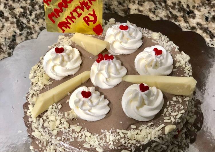 Eggless Black Forest cake ๐