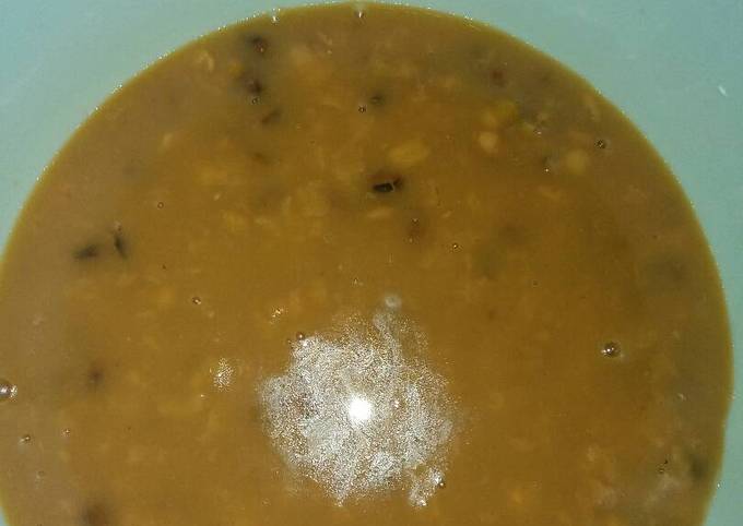 Bubur kacang hijau + Bubur Nasi