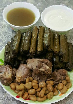 صورة لوصفة محشي ورق عنب (يبرأ)
