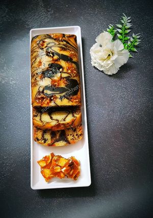 A picture of Marble Loaf Cake.