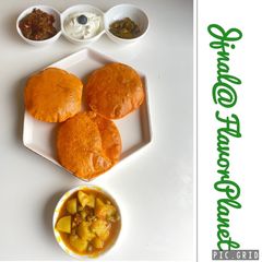 A picture of Carrot Poori.