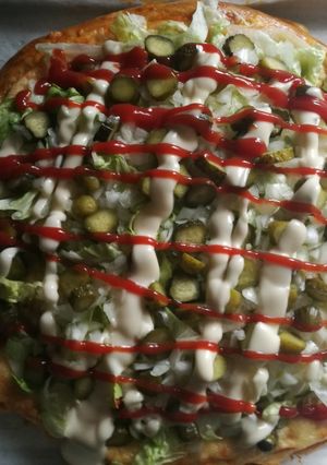 Big mac pizza recept fotója