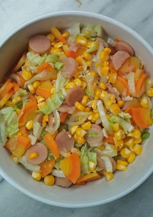 Foto resep Tumis Wortel Jagung Sawi Putih