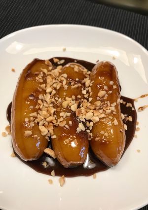 Foto resep Pisang Karamel Topping Hazelnut