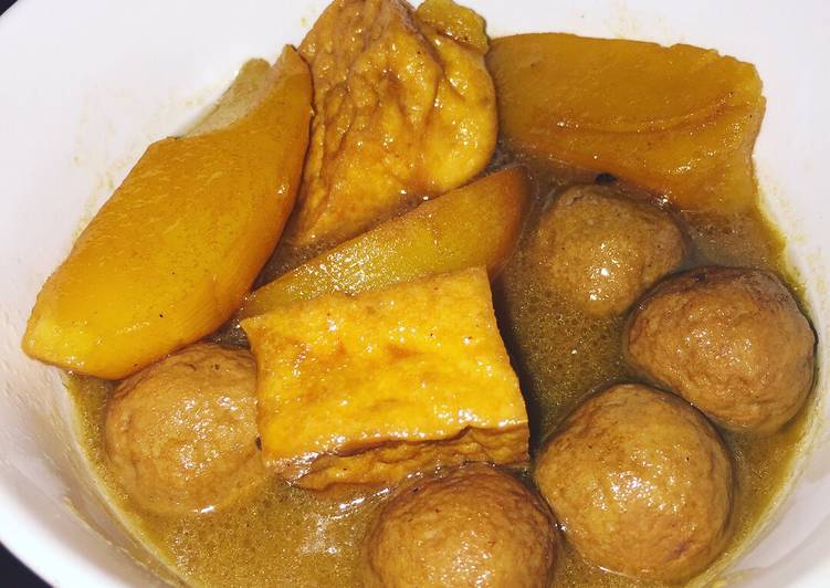Resep Semur Bola Daging Tahu Kentang #PR_AnekaSemur yang Lezat