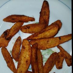 A picture of Spicy French fries.