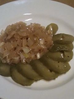 Una foto de Ensalada "Cebolla blanca, cebolla dorada"