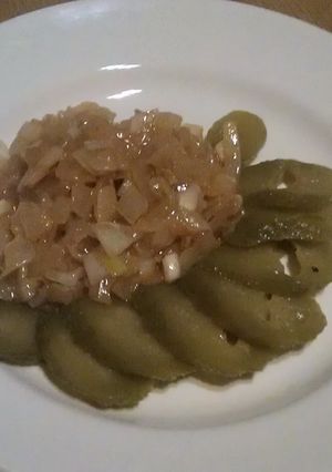 Una foto de Ensalada "Cebolla blanca, cebolla dorada"