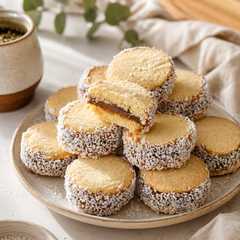 Una foto de Alfajores de maicena clásicos