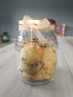 Una foto de Galletas de leche condensada y chocolate
