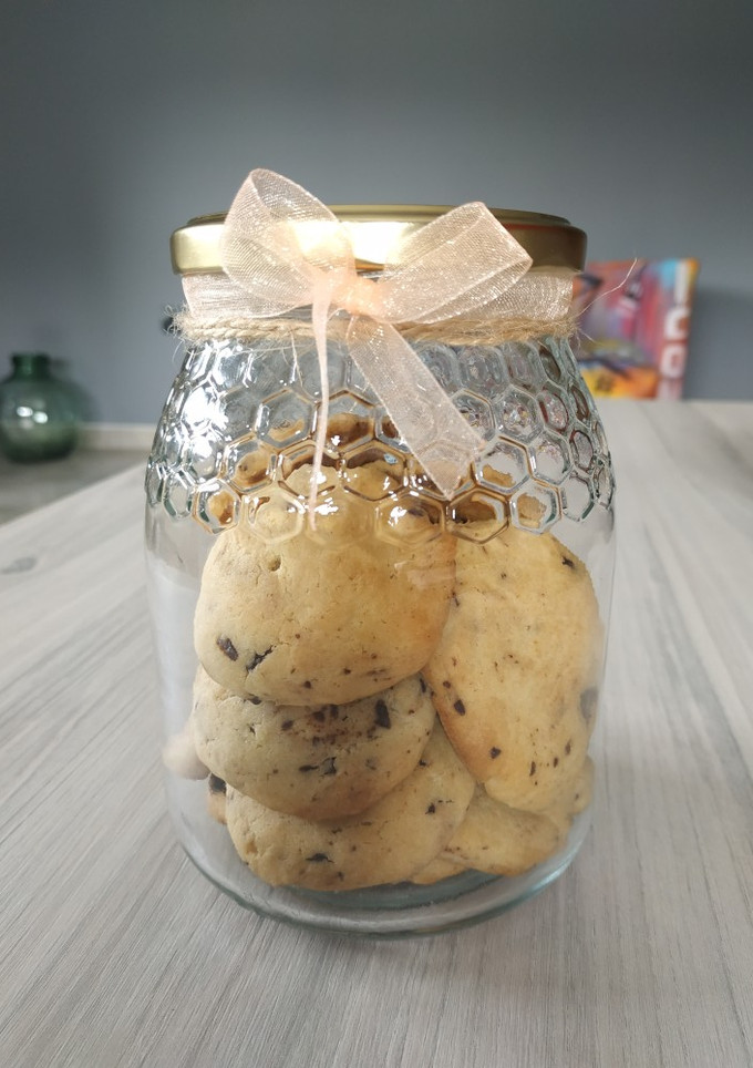 Una foto de Galletas de leche condensada y chocolate