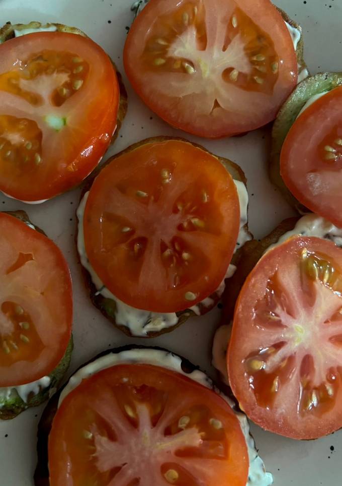 Смажені кабачки з помідорами 🍅