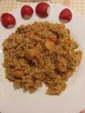 Arroz con verduras y zamburiñas o Langostinos