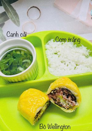 Hình của món Bò wellington.