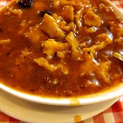 A picture of Schezwan chicken.
