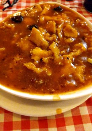 A picture of Schezwan chicken.