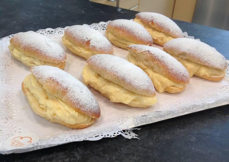 Brioches de crema pastelera