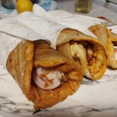 A picture of Masala egg roll.