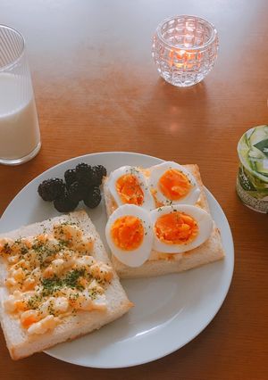 Hình của món Sandwich Trứng Luộc.