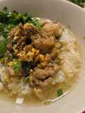 ข้าวต้มไก่กระเทียม
