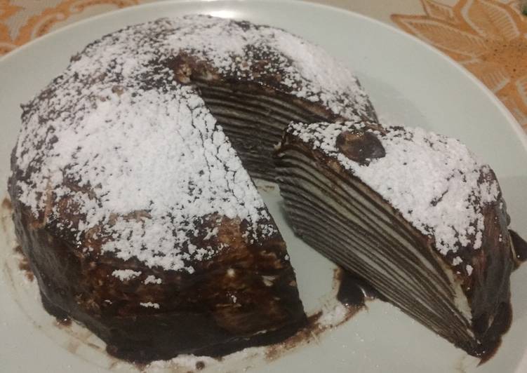 Bagaimana Menyiapkan Chocolate Crepe Cake Anti Gagal