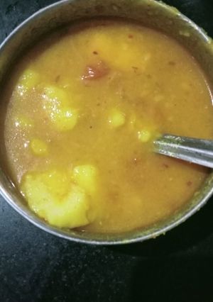 A picture of Aalu ki sabji.