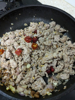 豆醬炒絞肉便當菜 的食譜成品照片