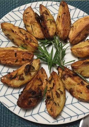 A picture of Roasted Potato With Fresh Rosemary And Garlic.