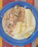 Papas a la crema de ajo