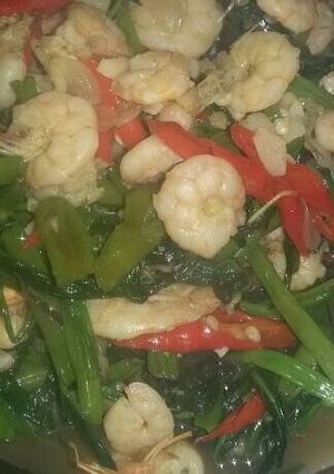 Foto resep Cah Kangkung Udang