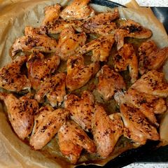 A picture of My Red Salt and Red Pepper Flake Chicken Wings 😃 #Sidedish#.