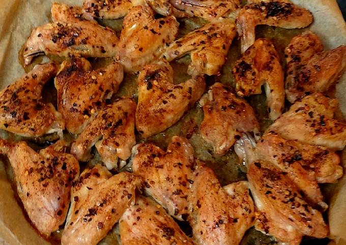 My Red Salt and Red Pepper Flake Chicken Wings 😃 #Sidedish#
