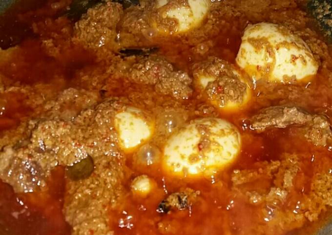 Resep: Kalio Daging &amp; Telur Istimewa