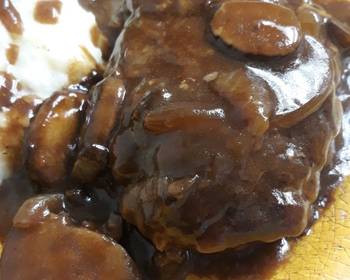 Update, Make Recipe Hamburger Steaks with MushroomOnion Gravy Practical Delicious