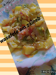 صورة لوصفة 🥘 شكشوكة بالبطاطا مقلية 🥔 سريعة التحضير وبنينة 😋