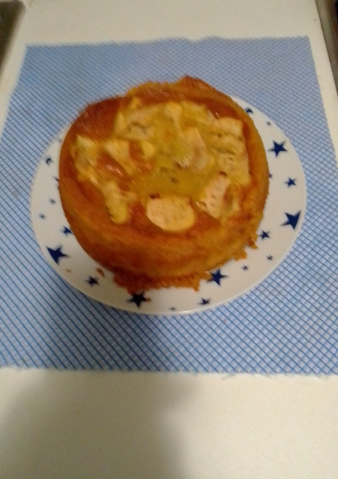 Una foto de Bizcocho de yogurt y manzana