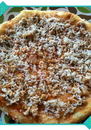 Foto resep PIZZA isi tempe+jamur+sosis