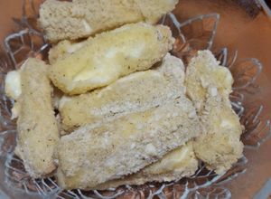 Una foto de Dedos de queso panela en air fryer Receta #600