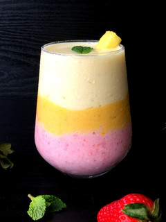 A picture of Tropical Layered Smoothie.