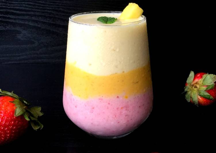 Recipe of Speedy Tropical Layered Smoothie