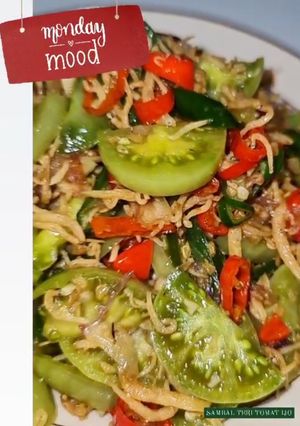 Foto resep Sambal teri tomat hijau