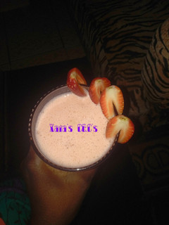 A picture of Strawberry milk shake.