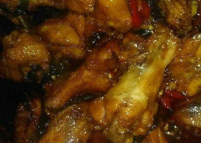 Ayam bumbu Kecap jahe pediizz.