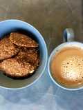 Galletas de avena y banana. En microondas
