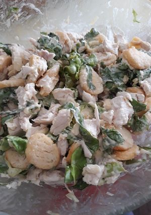 Una foto de Ensalada César distinta