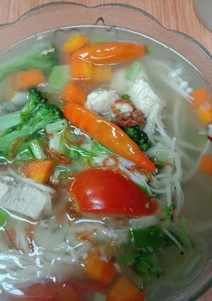 Foto resep Sop ayam jamurenoki