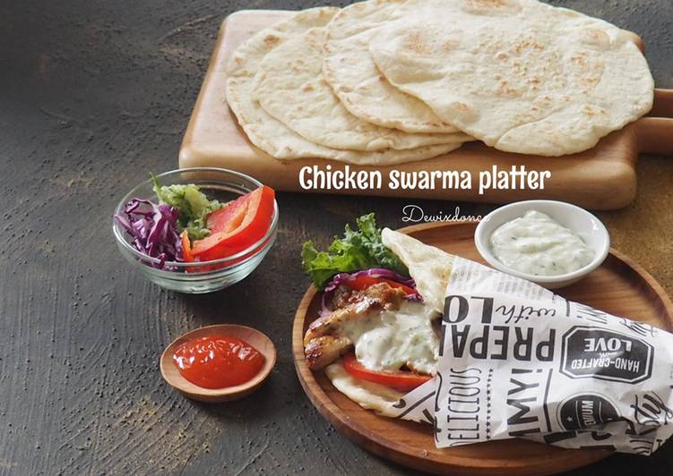 Chicken swarma platter
